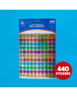 Multi-color Stars Stickers - (440 per pack)