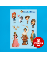 Patch the Pirate Stickers