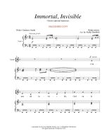 Immortal, Invisible - Children's Choral (PDF download)