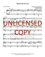 Shout Out for Joy - Piano Vocal (PDF download)