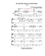 In God We Trust, In God Alone - Simply Majesty Version (PDF download)
