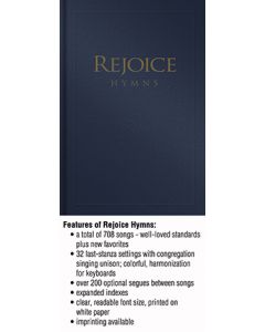 Rejoice Hymns - Navy - (Quantity orders must include church name and address.)