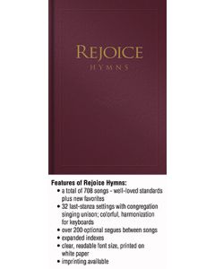 Rejoice Hymns - Burgundy - (Quantity orders must include church name and address.)