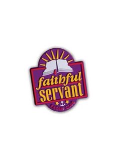 Faithful Servant Pin Award - Cannot ship Medial Mail