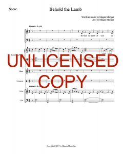 Behold the Lamb - Printable Orchestration - Printable Download