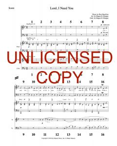 Lord, I Need You - Printable Orchestration - Printable Download