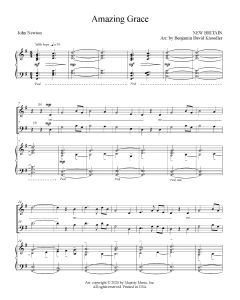 Amazing Grace Choral Digital Sheet Music