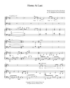 Home At Last Choral Digital Sheet Music