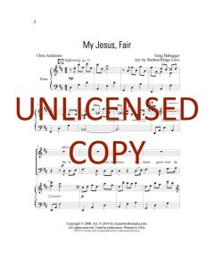My Jesus Fair - Choral - Printable Download