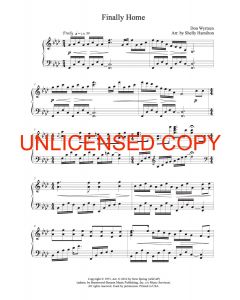 Finally Home - Solo Piano Sheet Music - Printable Download