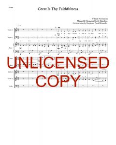 Great Is Thy Faithfulness (Simply Majesty Version) - Printable Orchestration - Printable Download