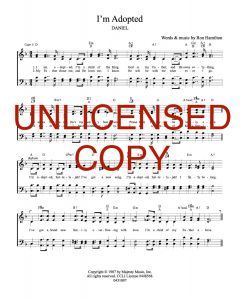 I'm Adopted - Hymnal Style - Printable Download