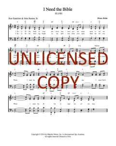 I Need the Bible - Hymnal Style - Printable Download