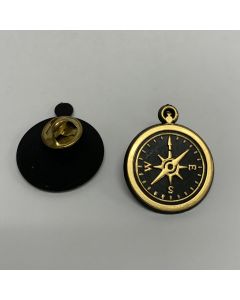 Gold Compass Pin