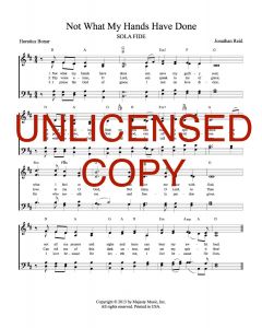 Not What My Hands Have Done - Hymnal Style - Printable Download