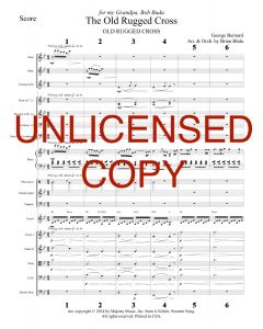 Old Rugged Cross - Piano Orchestration - Printable Download