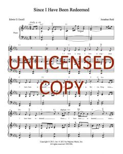 Since I Have Been Redeemed - Piano/Vocal - Printable Download