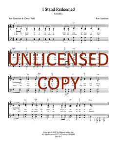 I Stand Redeemed - Hymnal Style - Printable Download