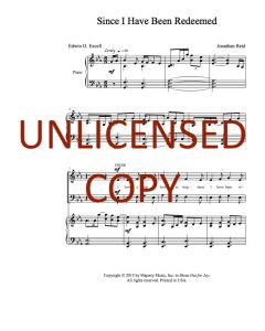 Since I Have Been Redeemed - Choral - Printable Download