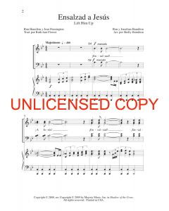Lift Him Up (Ensalzad a Jesus) - Spanish Choral Book (with Easter script) - Printable Download