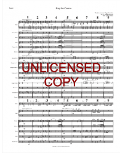 Stay the Course (octavo) - Printable Orchestration - Printable Download