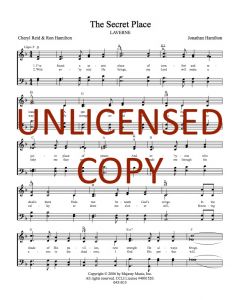 The Secret Place - Hymnal Style - Printable Download