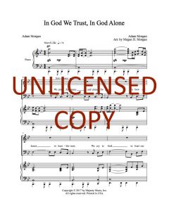 In God We Trust, In God Alone - Choral Octavo - Printable Download